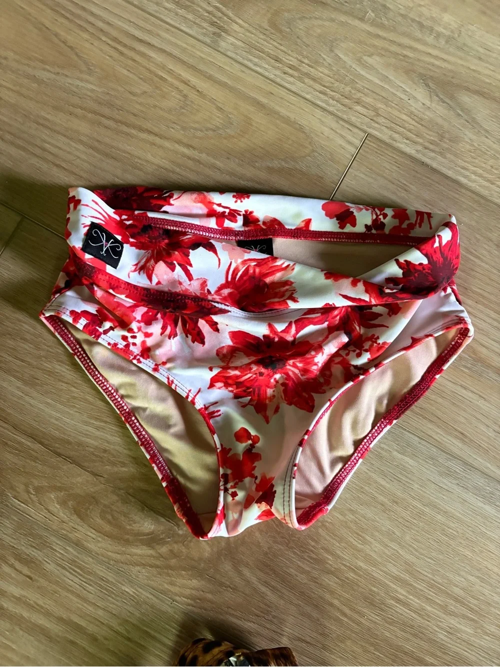 Red Floral Kids Dance Costume Bottoms - Brand Unknown